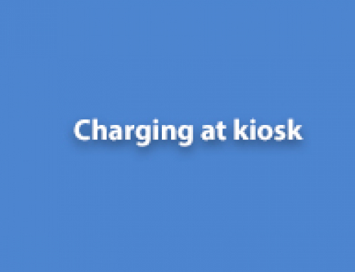 Charging at kiosk – sales point